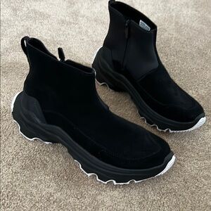 Black High-Top Sneakers